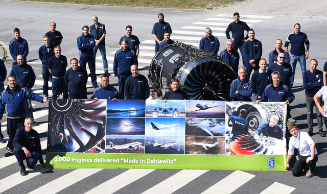 Auslieferung des 8.000. Triebwerks vom Rolls-Royce Standort Dahlewitz