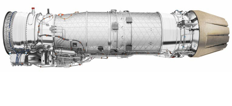 Illustration of EUROJET EJ200 turbofan engine