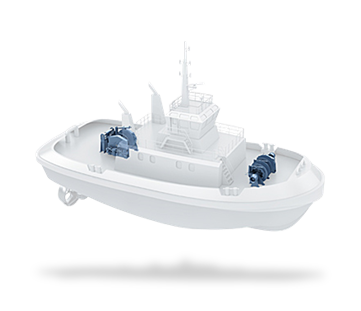 Deck machinery for tugs