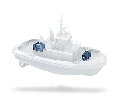 Deck machinery for tugs